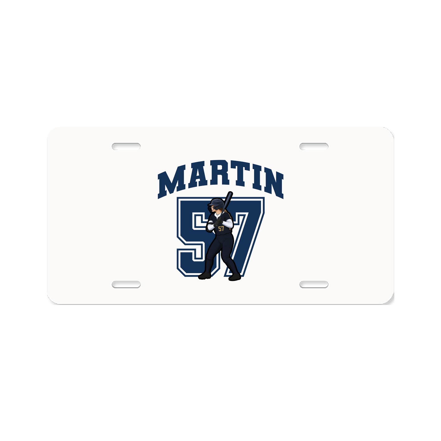 License Plate — Number in Classic