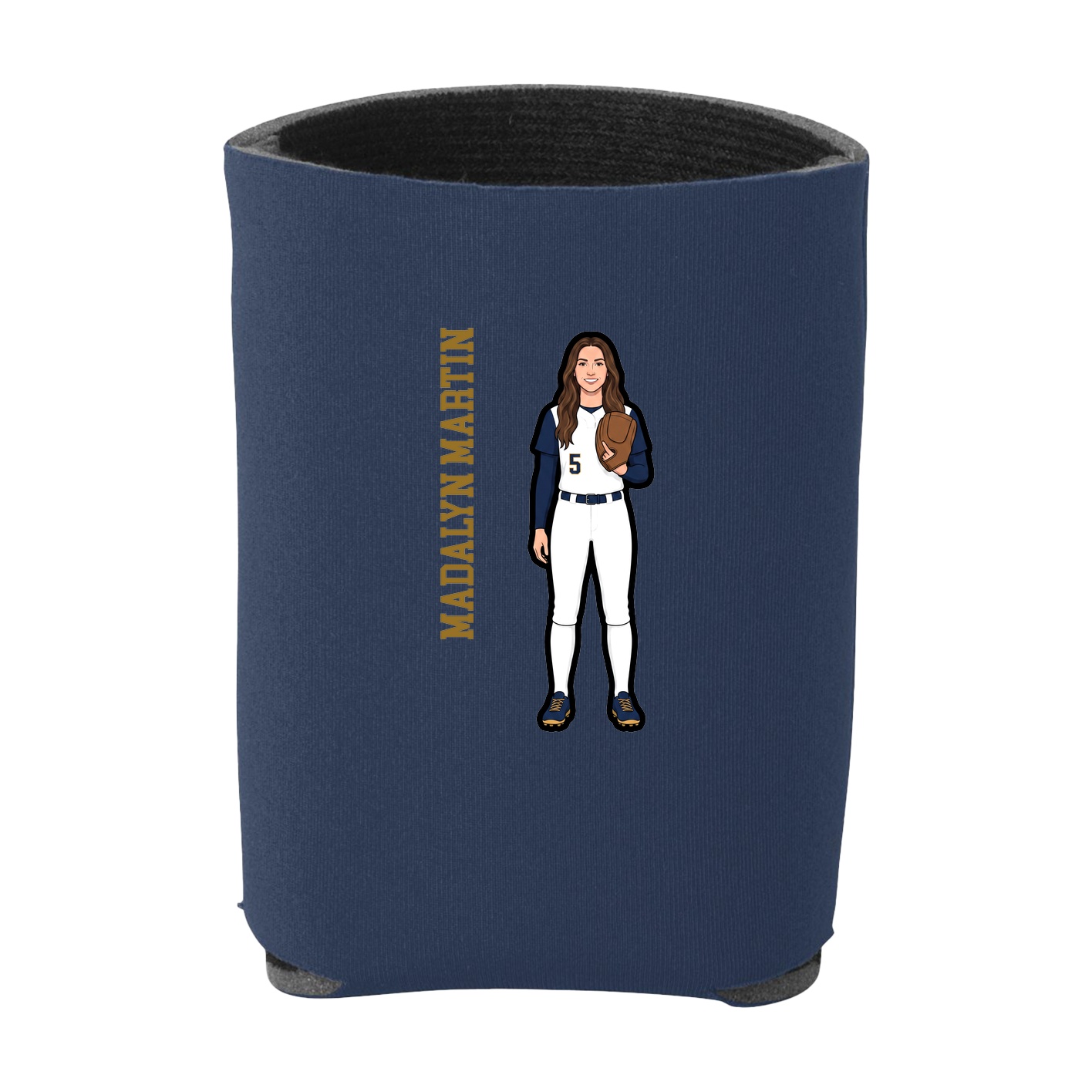 Can Holder — Name Vertical in Navy