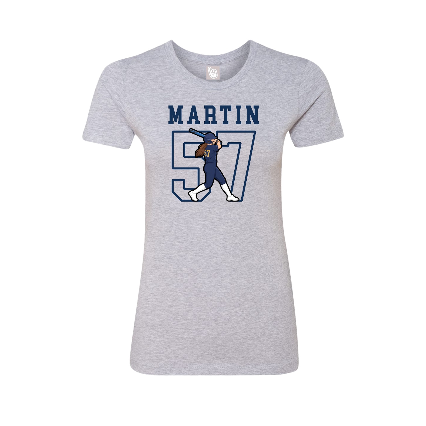 Fitted Women's Tee — Shirsey in Grey