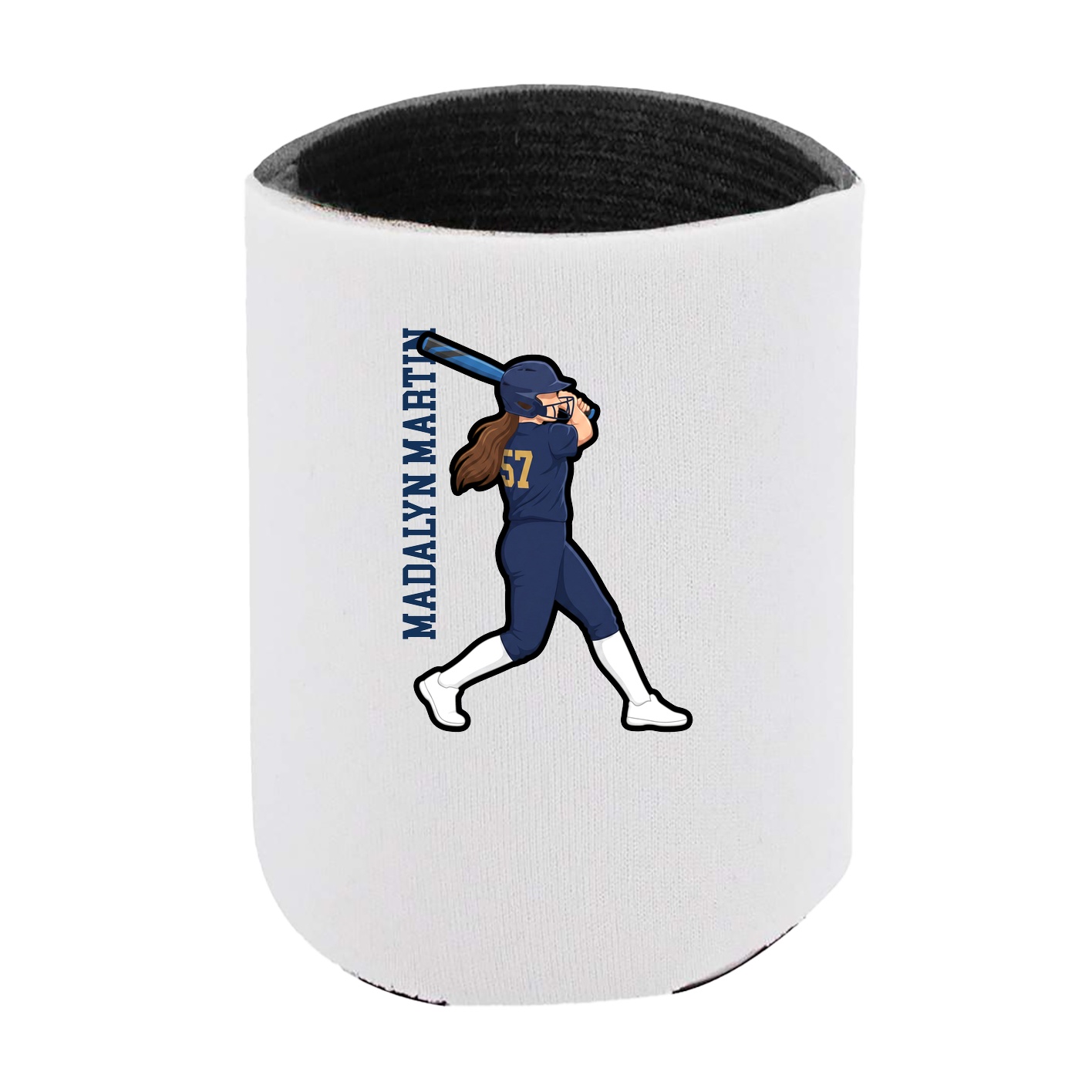 Can Holder — Name Vertical in White