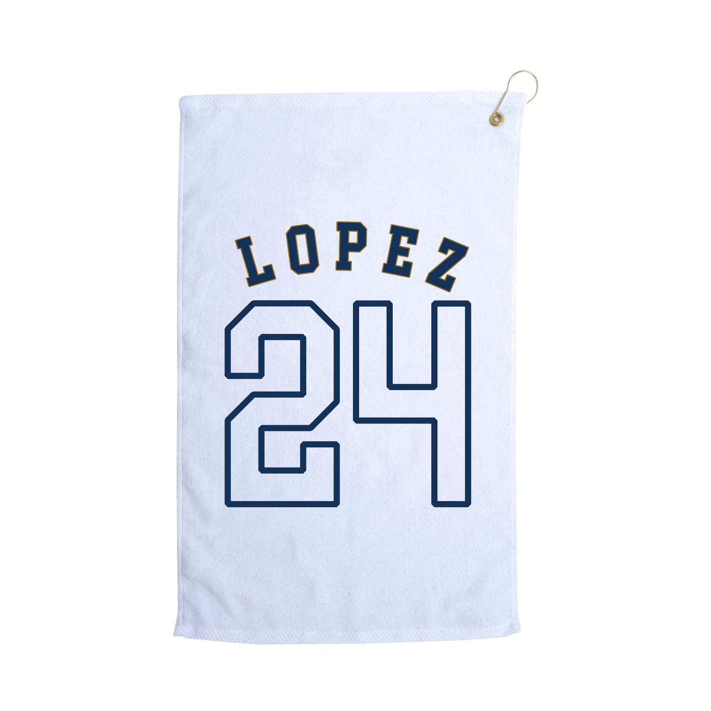 Golf Towel — Shirsey Arch in White