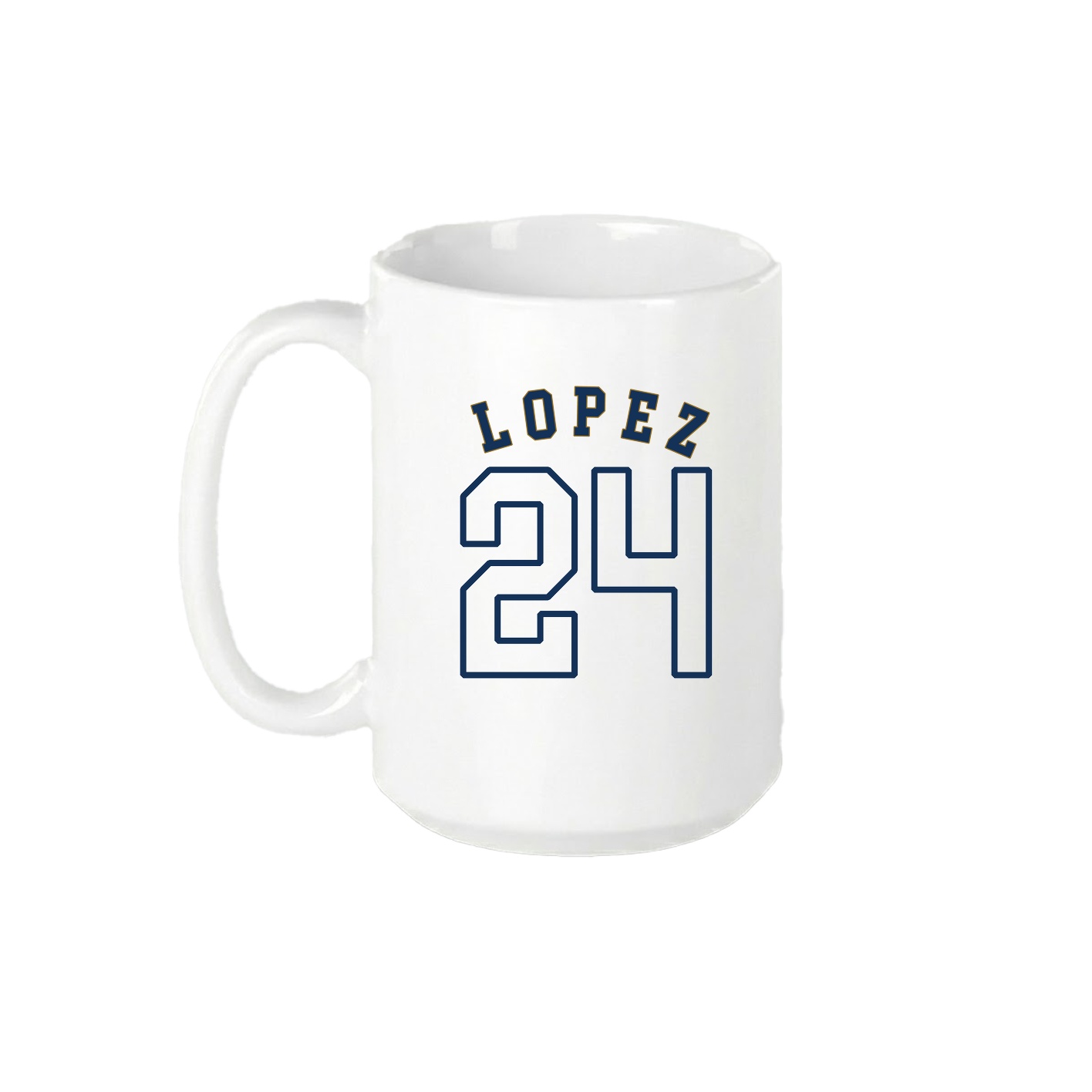 15oz Coffee Mug — Shirsey Arch in White