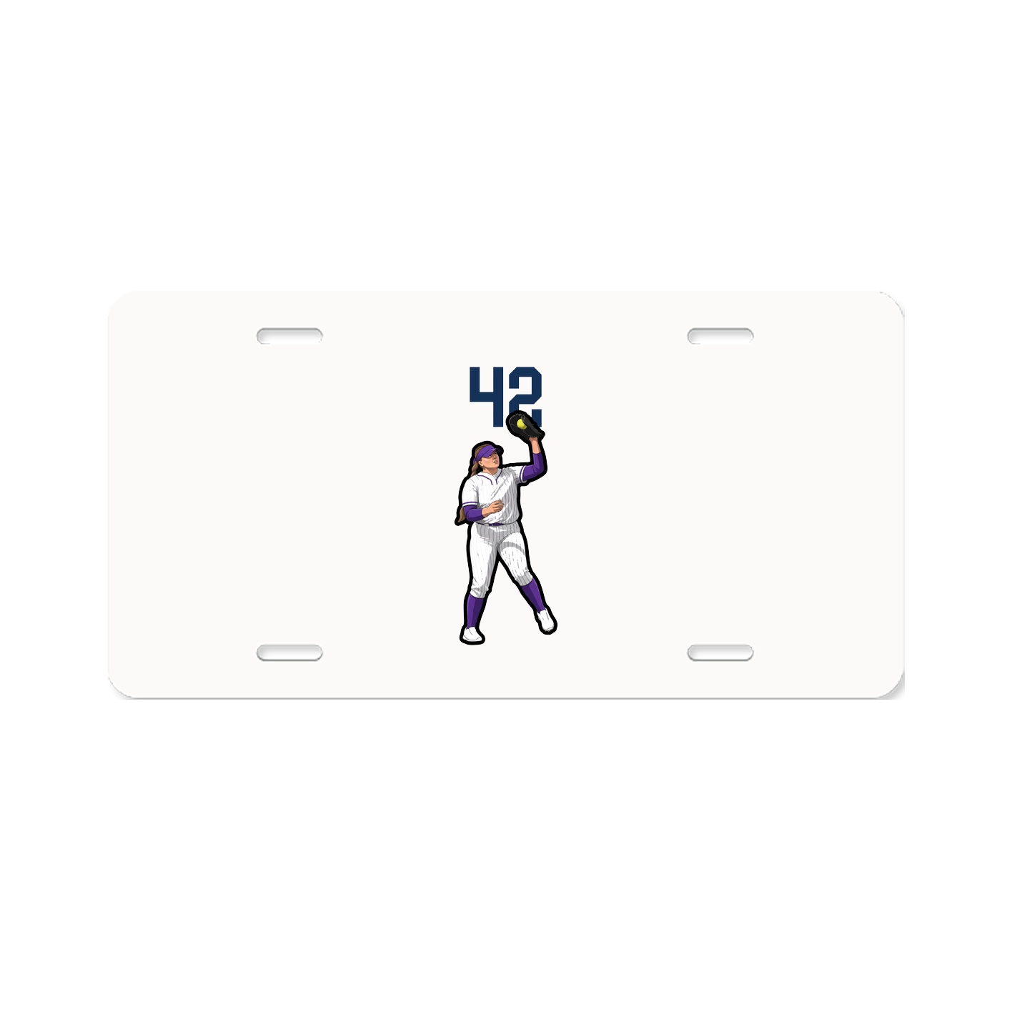 License Plate — Number Top in Classic