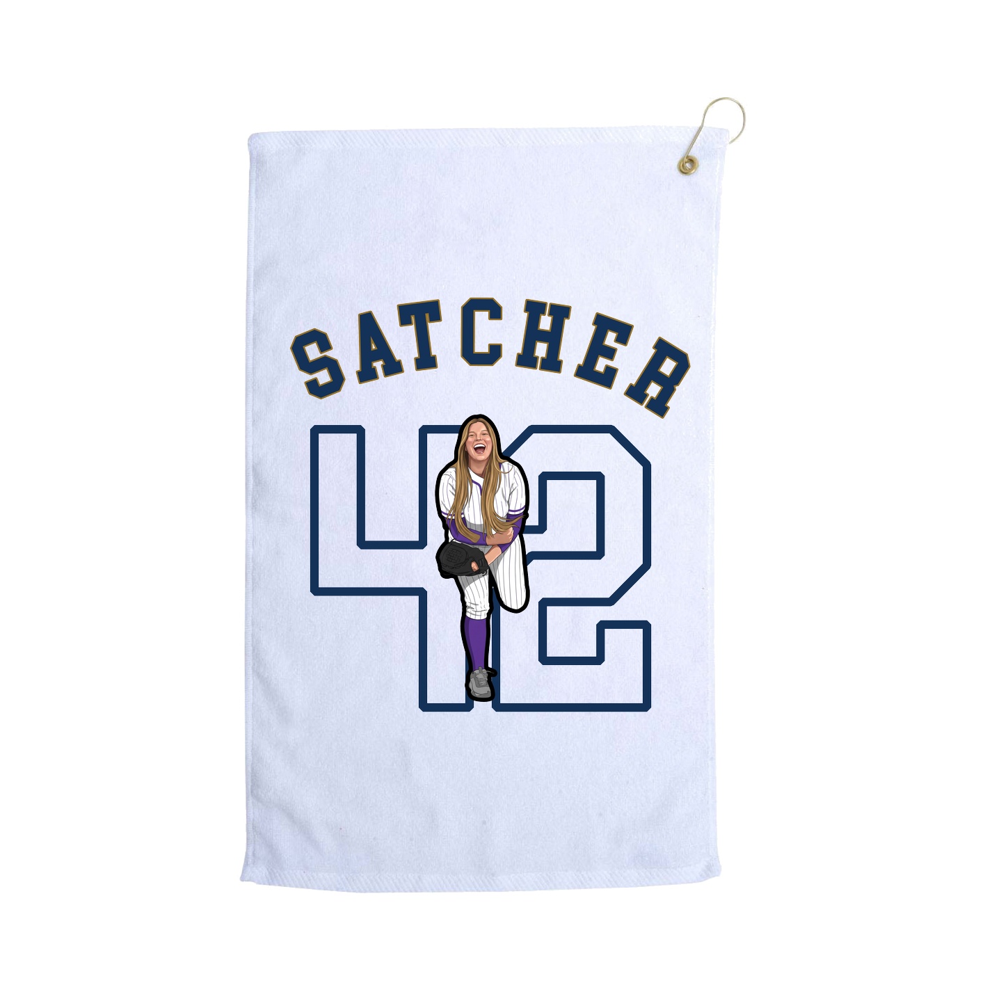 Golf Towel — Shirsey Arch in White