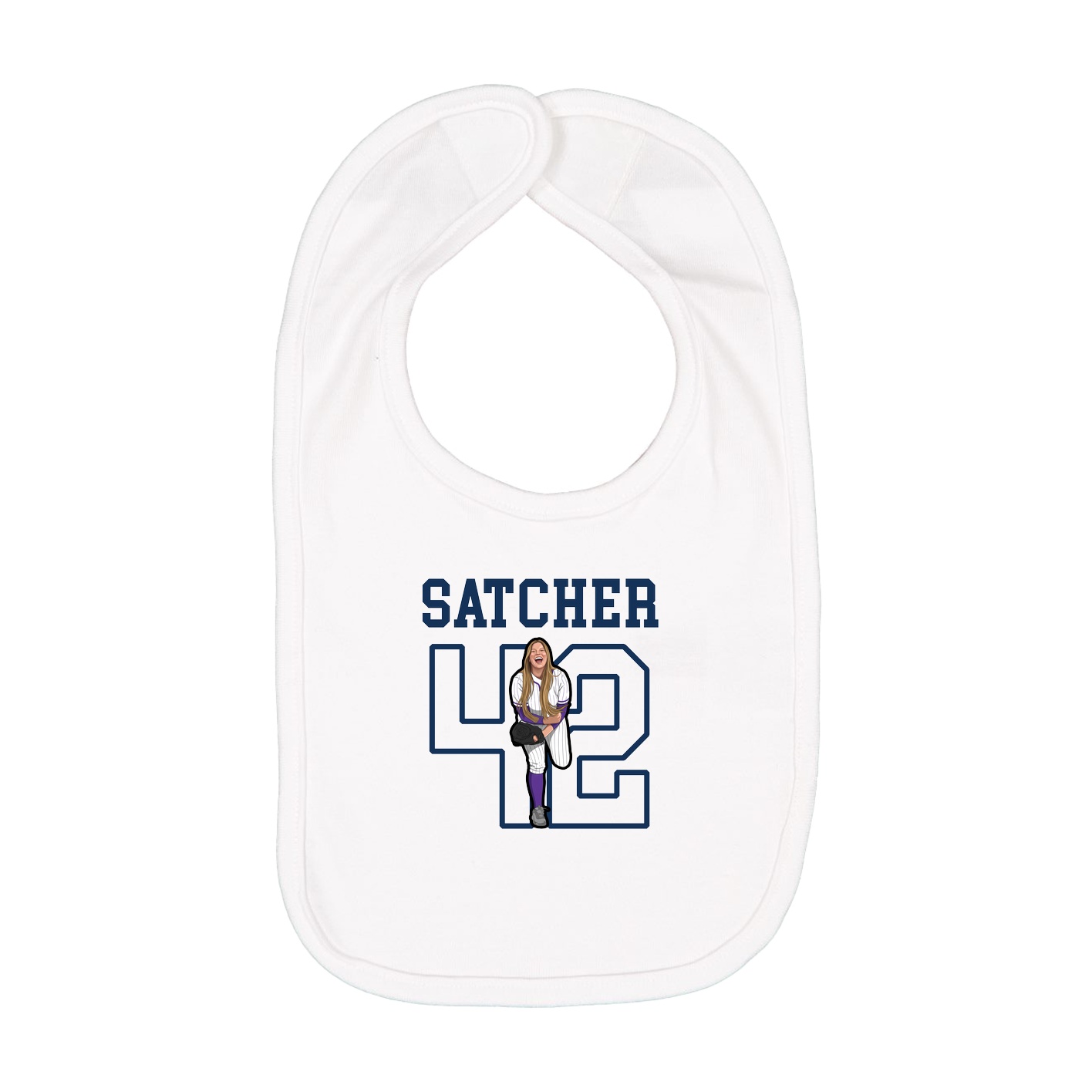Infant Bib — Shirsey in White
