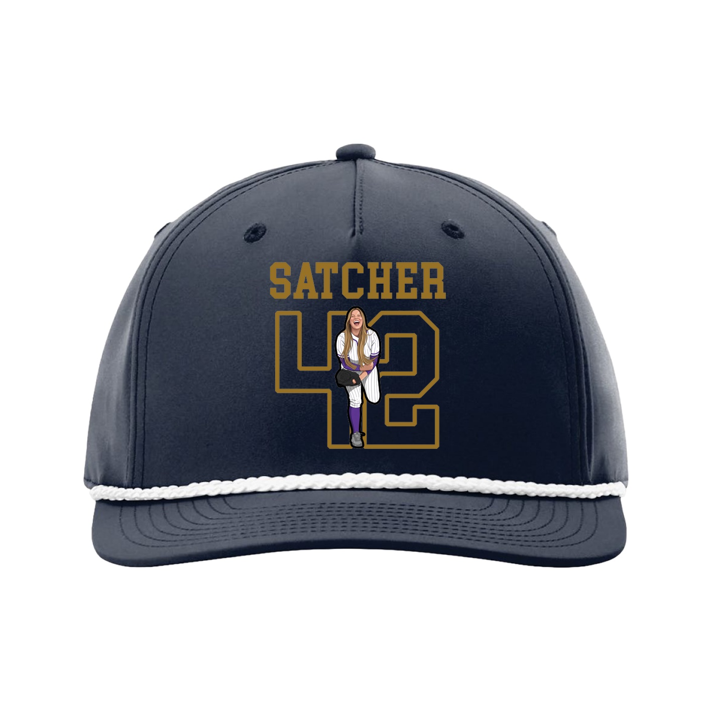 Five-Panel Classic Rope Cap — Shirsey in Navy