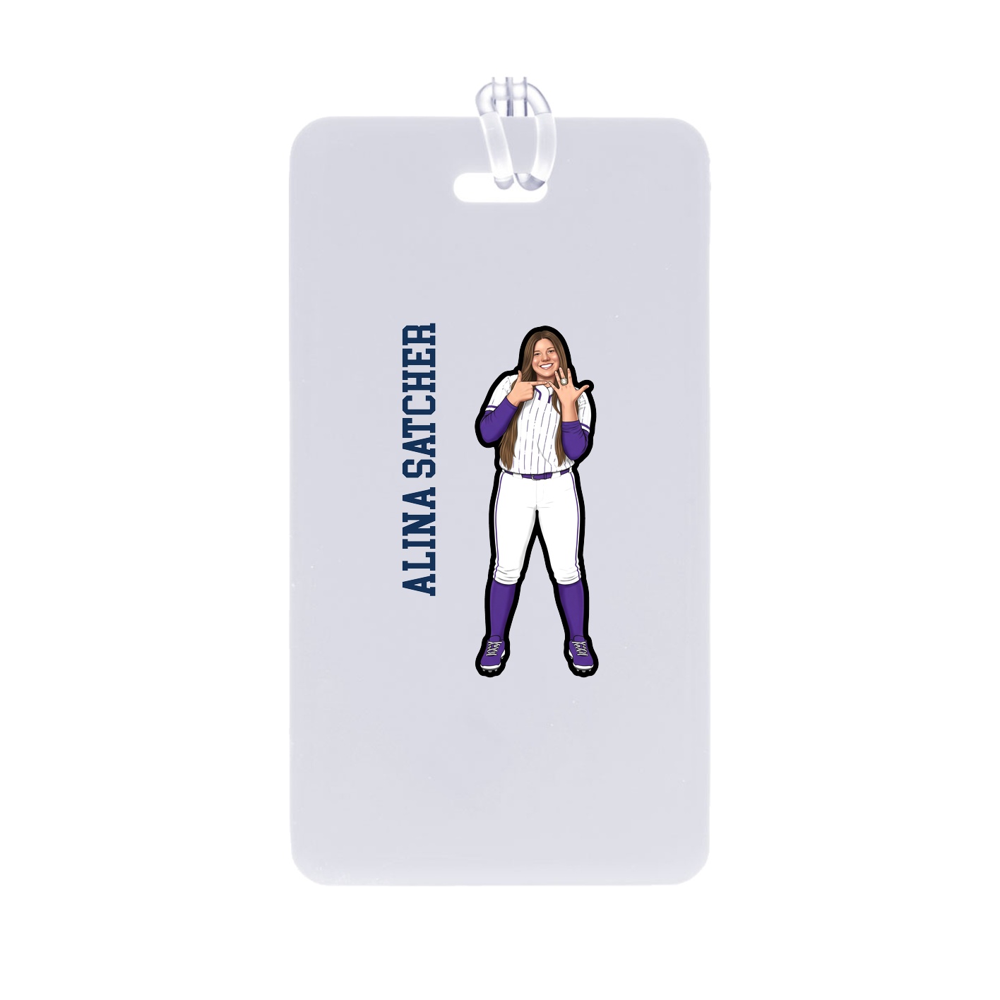 Bag Tag — Name Vertical in Classic