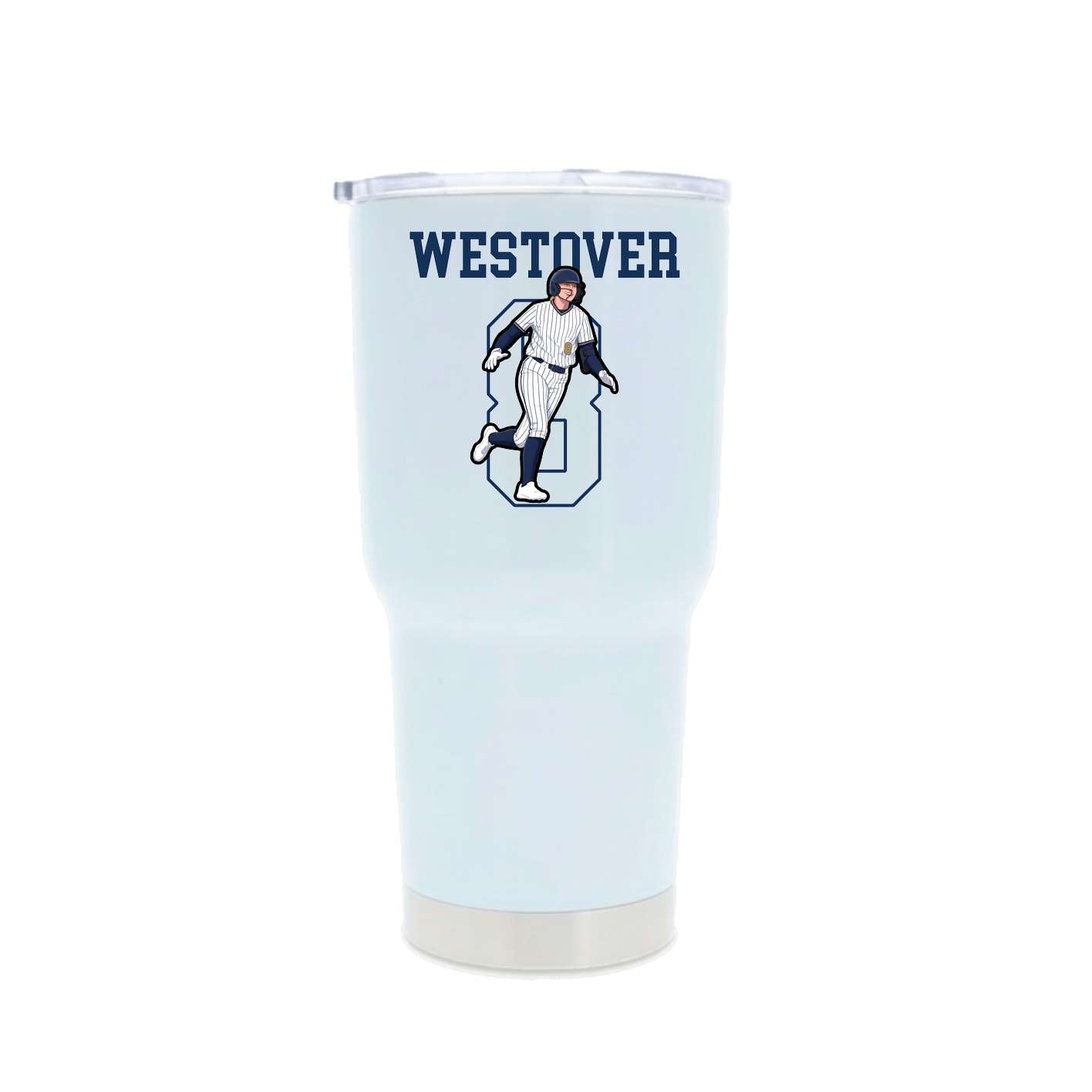 30oz Stainless Steel Tumbler — Shirsey in White