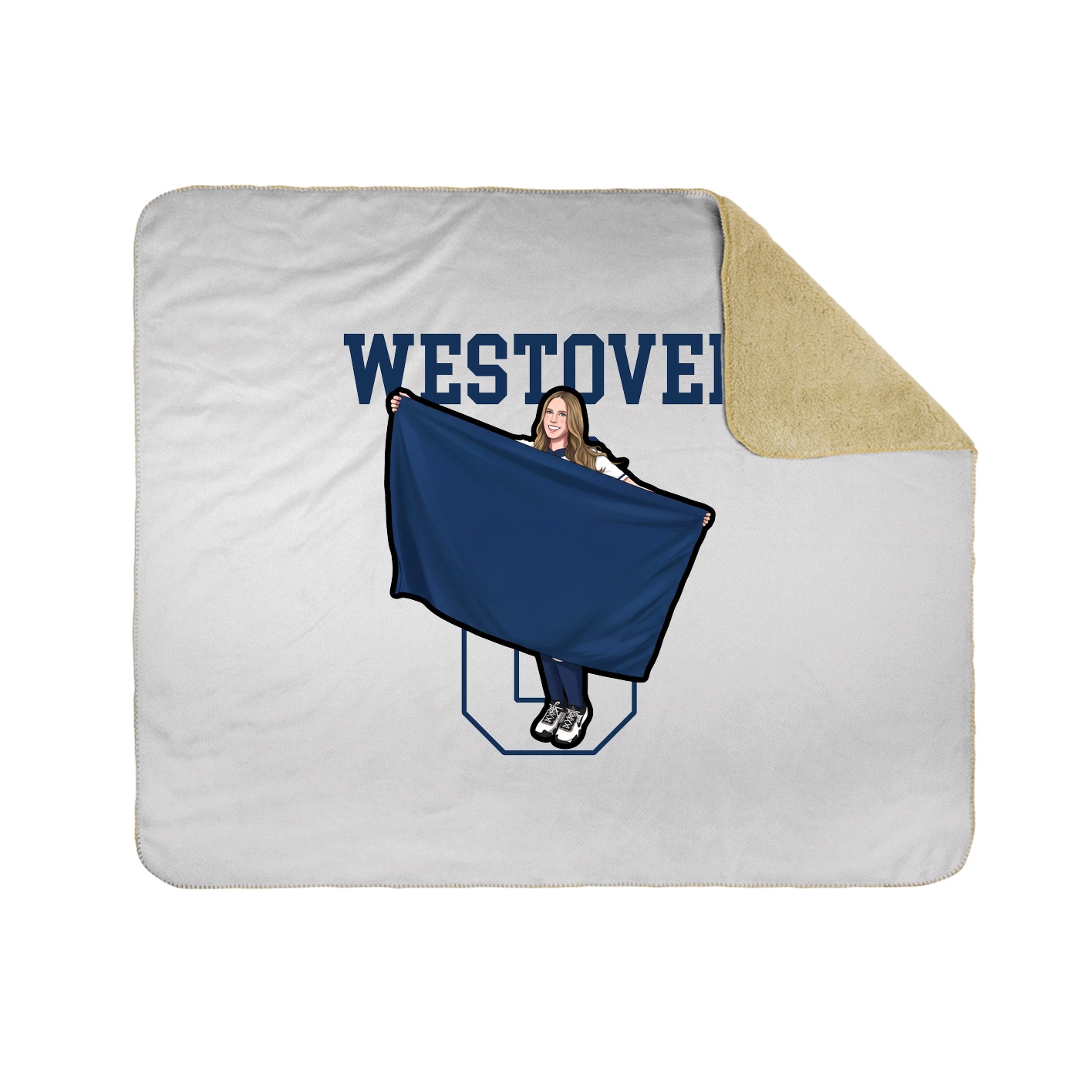 Throw Blanket — Shirsey in White