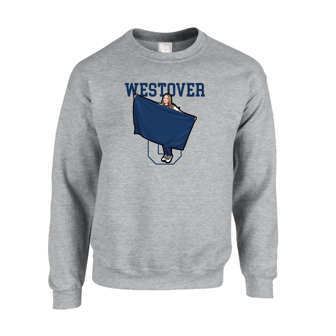 Fleece Crew — Shirsey in Grey