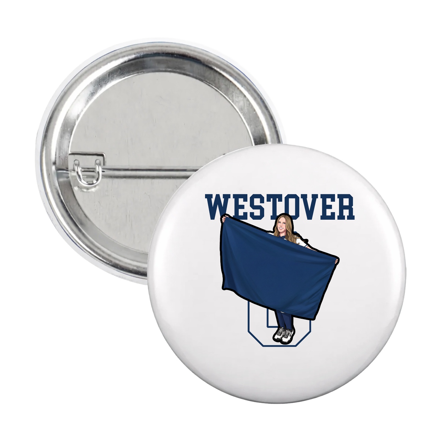 Game Day Button — Shirsey in White