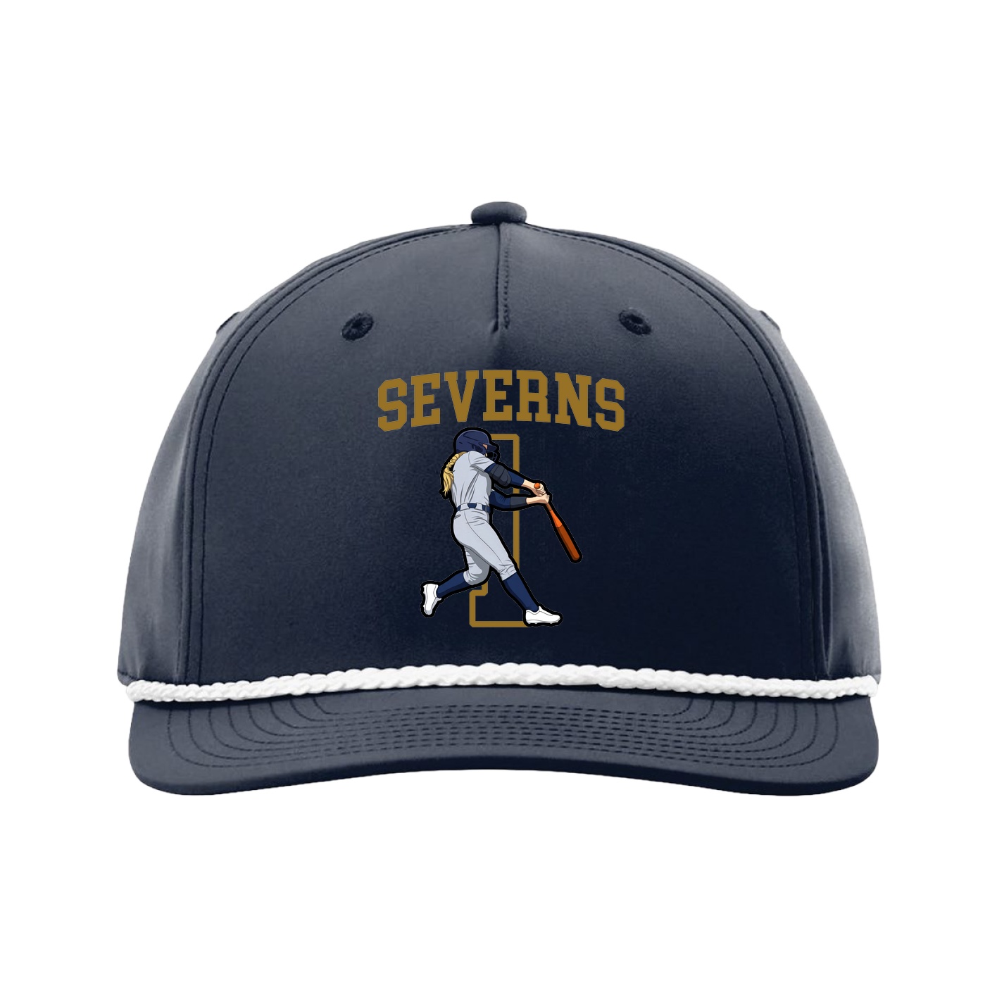 Five-Panel Classic Rope Cap — Shirsey in Navy