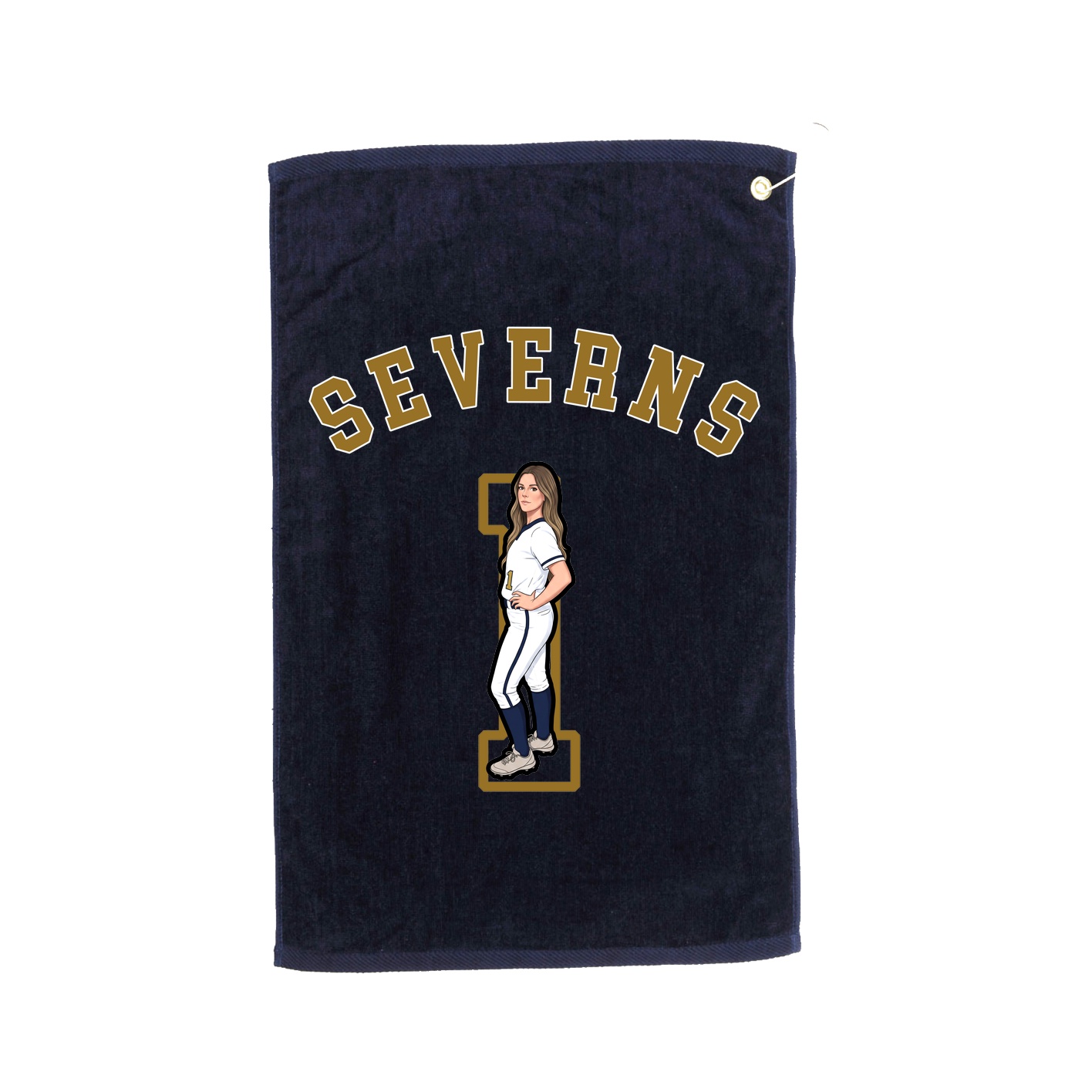 Golf Towel — Shirsey Arch in Navy