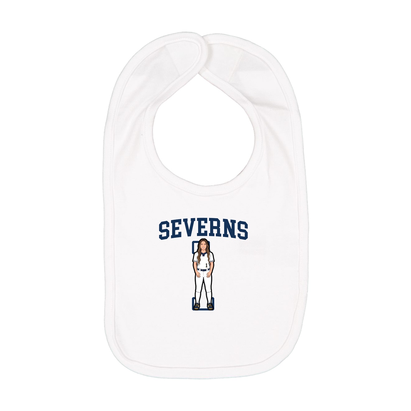 Infant Bib — Shirsey in White