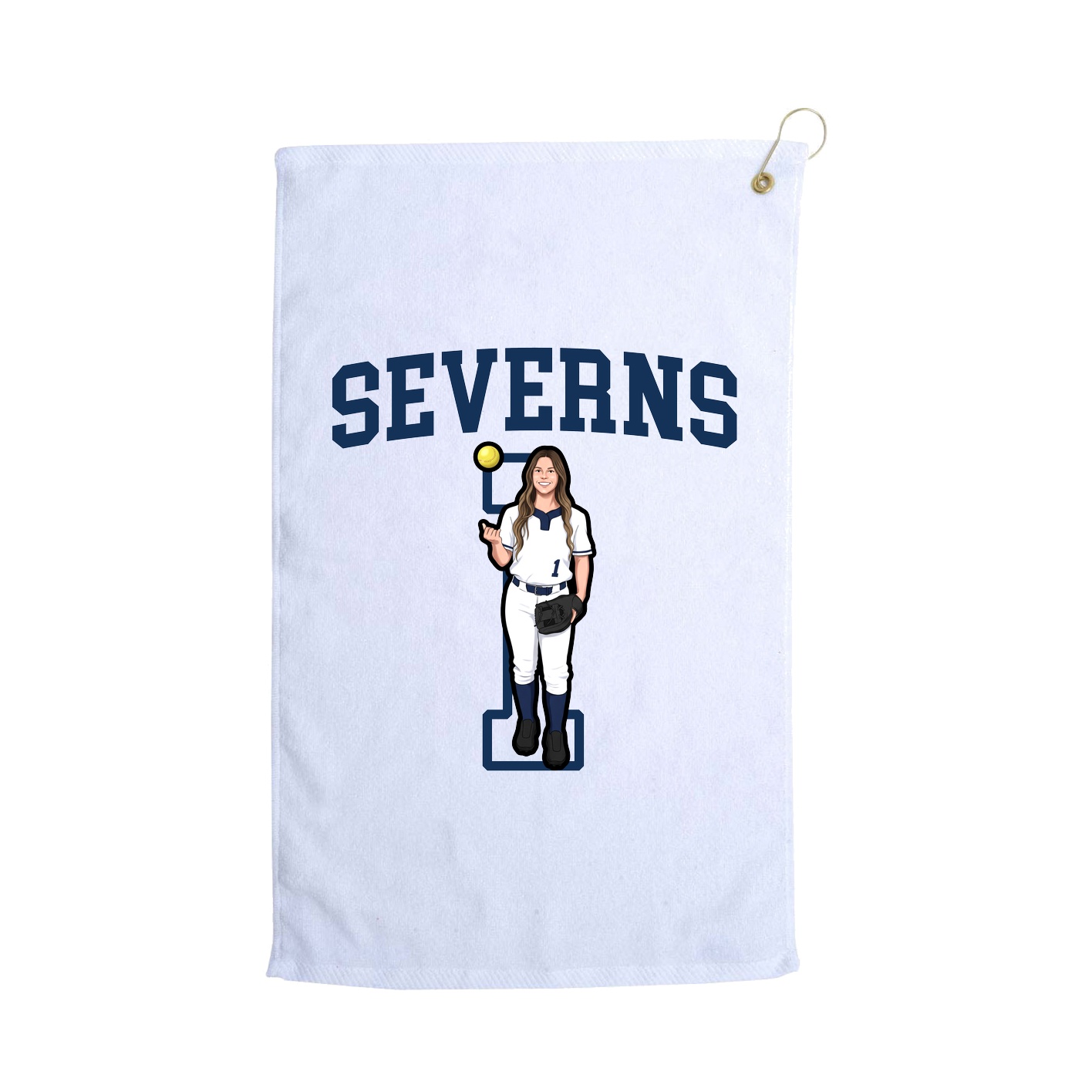 Golf Towel — Shirsey in White