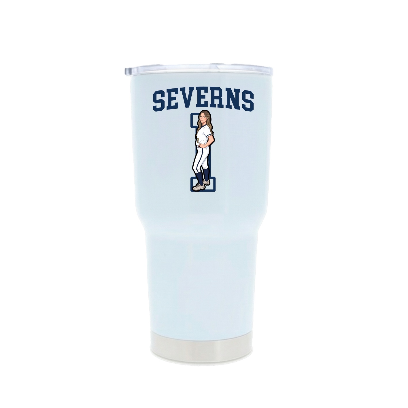 30oz Stainless Steel Tumbler — Shirsey in White