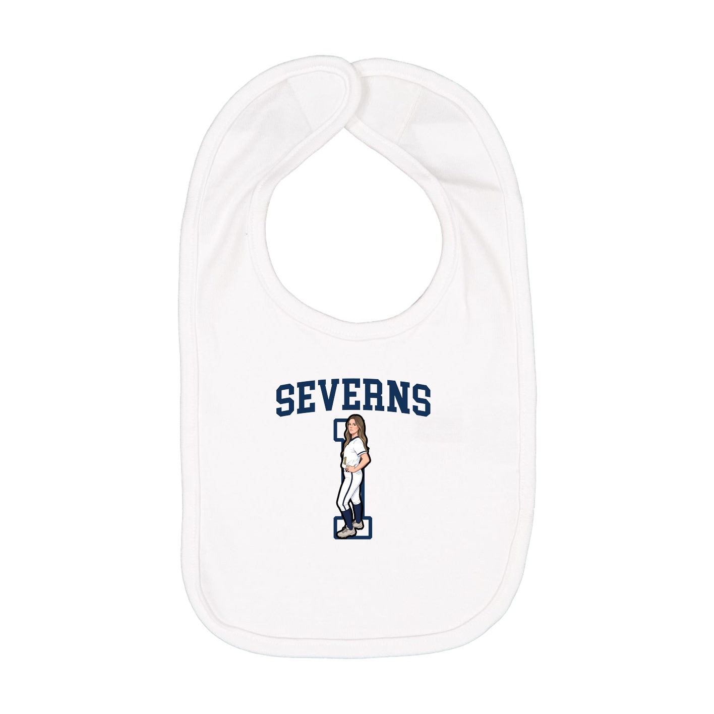Infant Bib — Shirsey in White