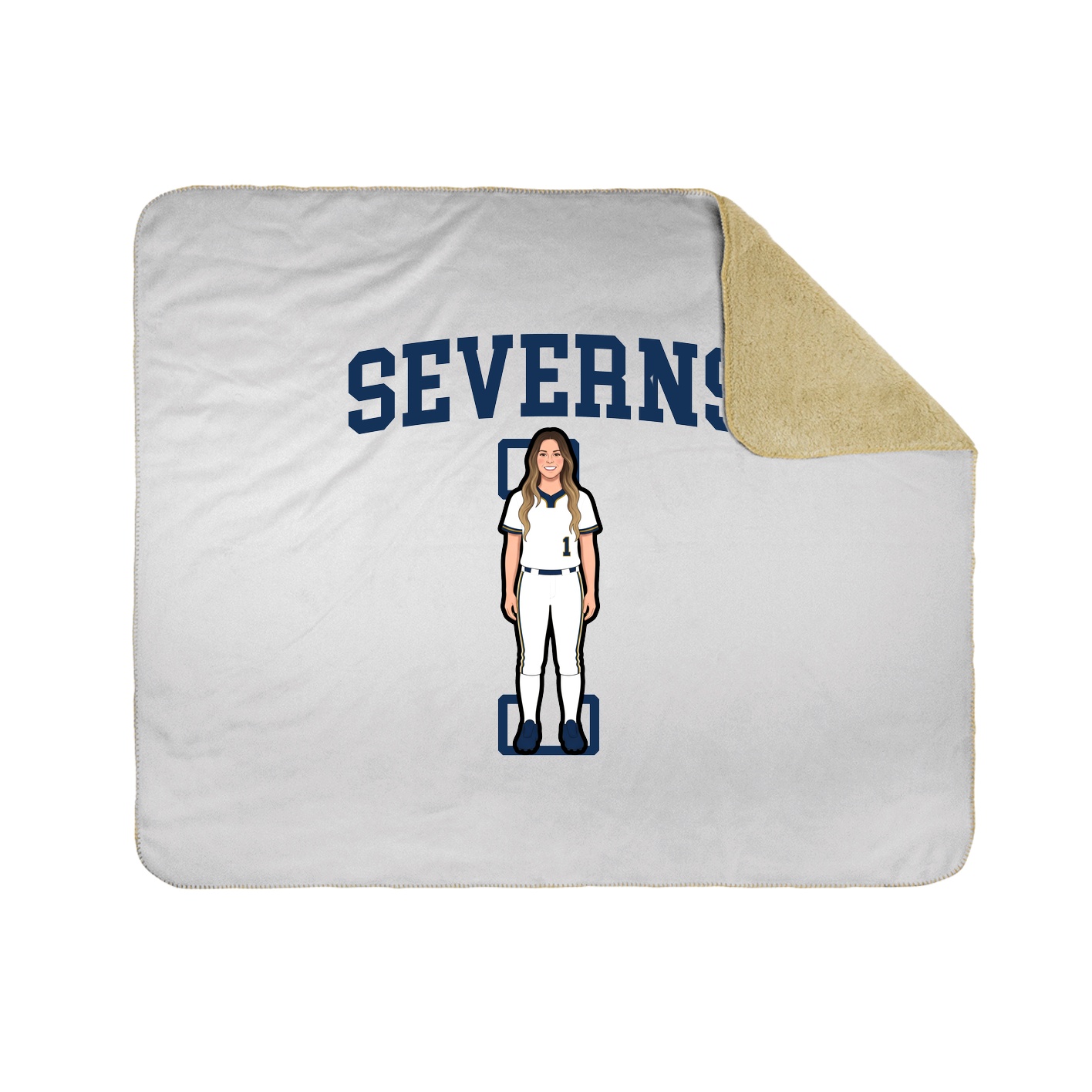 Throw Blanket — Shirsey in White