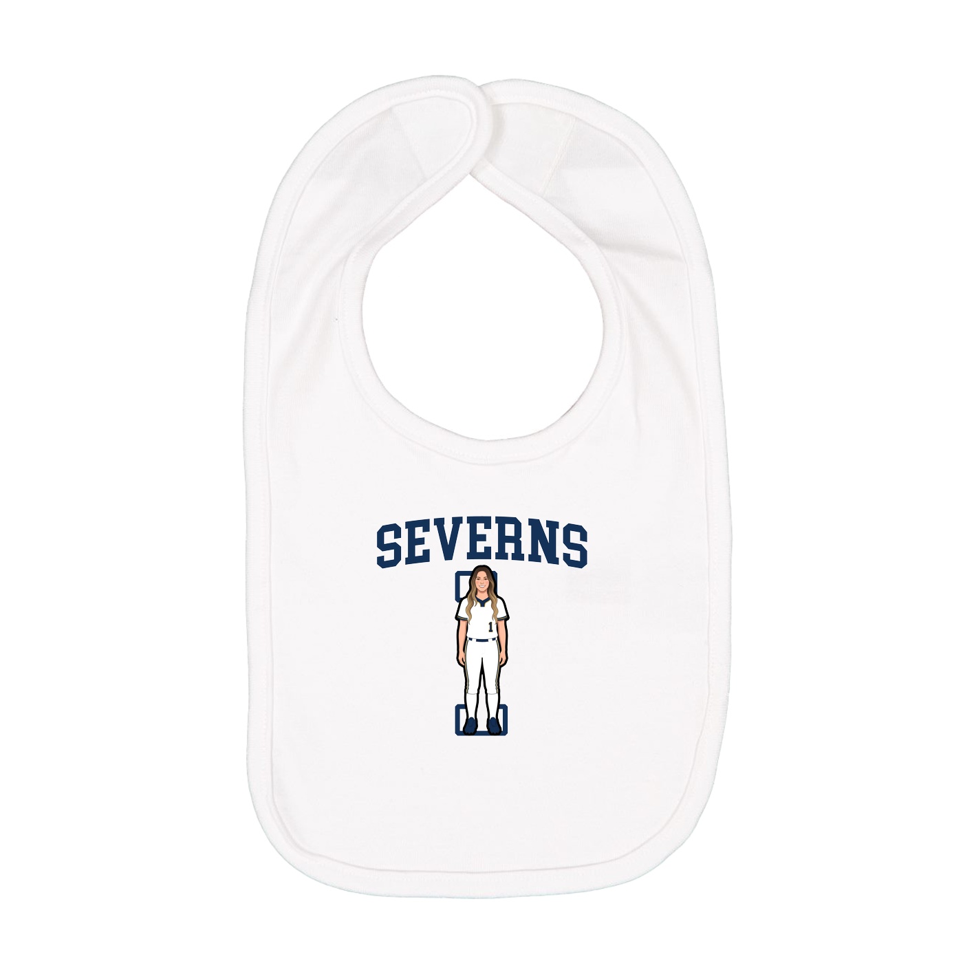 Infant Bib — Shirsey in White
