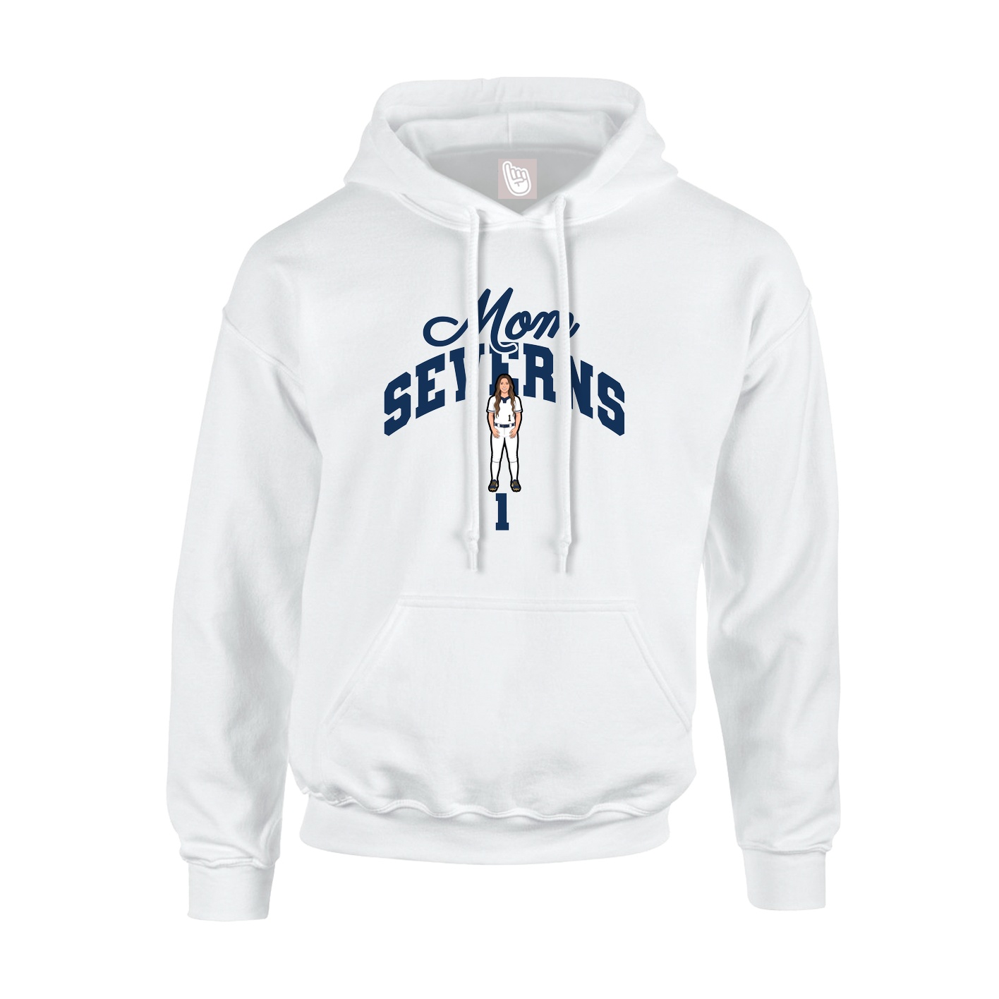 Hoodie — Mothers Day Arch in White