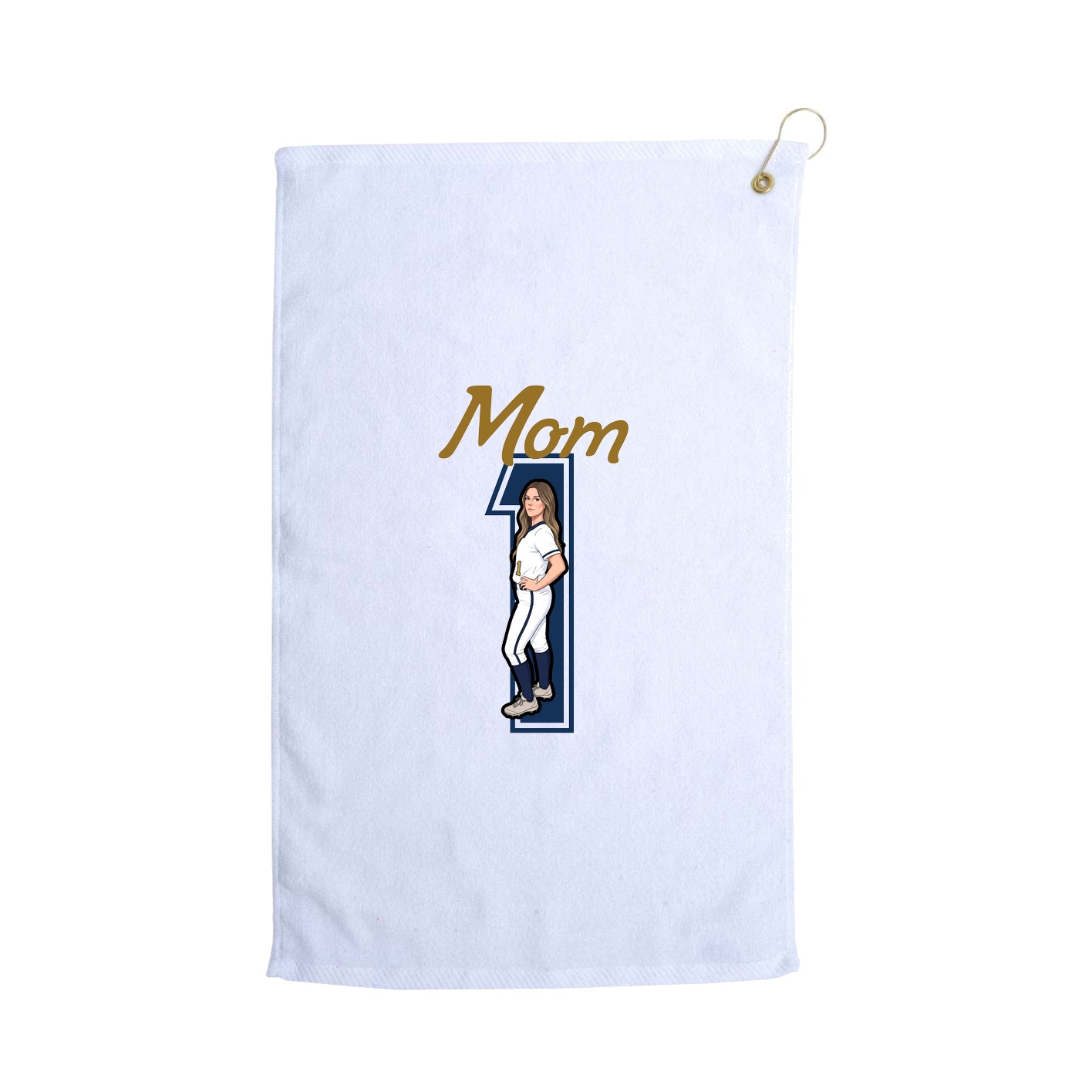 Golf Towel — Mothers Day Shirsey in White