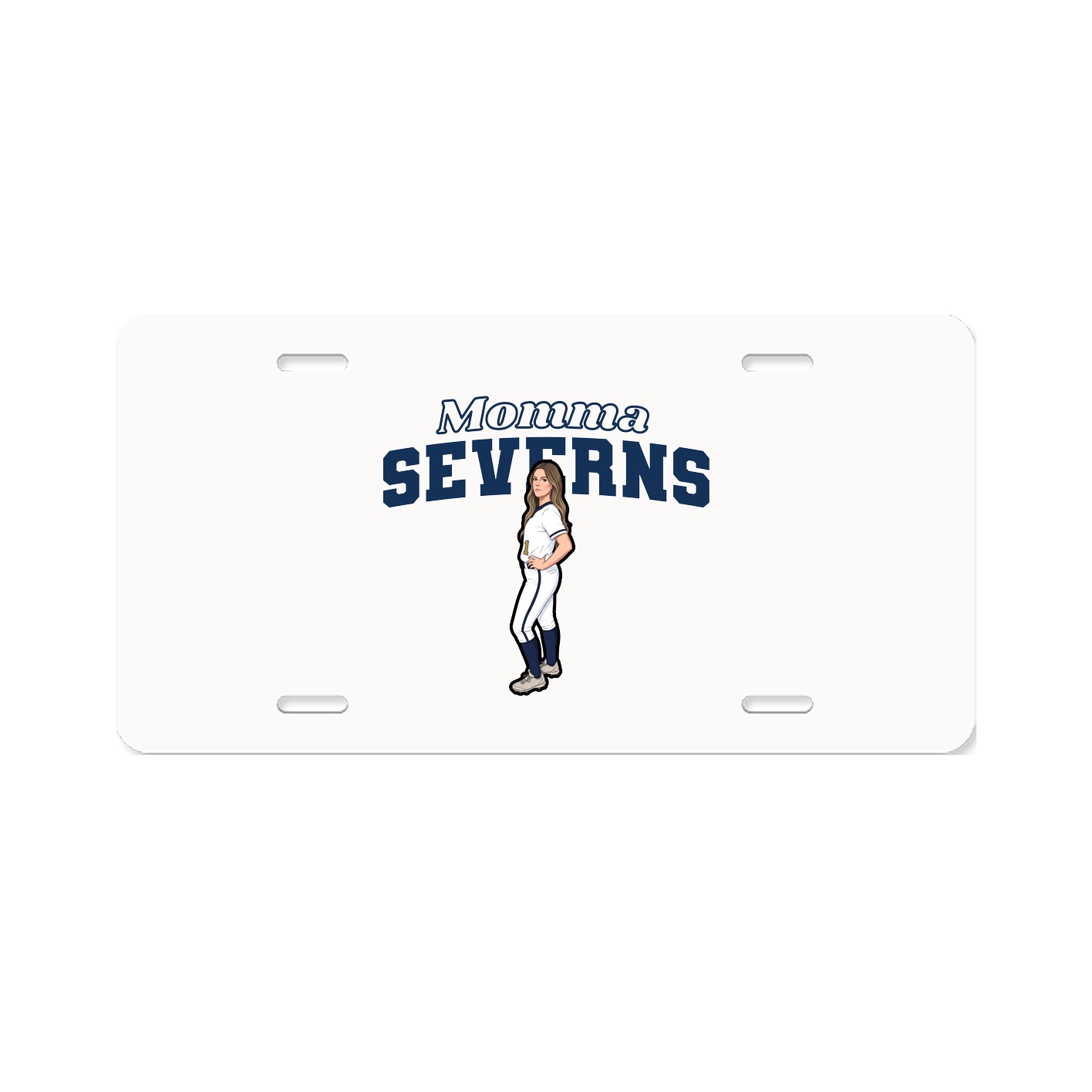 License Plate — Mothers Day Block in Classic