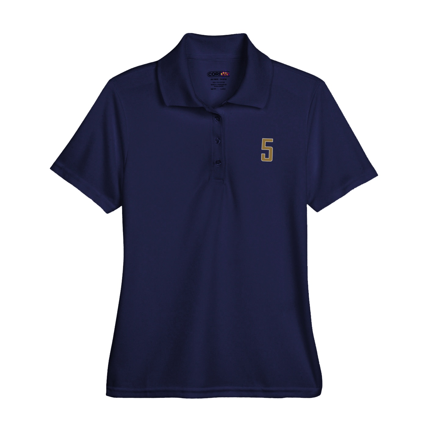 Womens Performance Polo — Front Shirsy in Navy