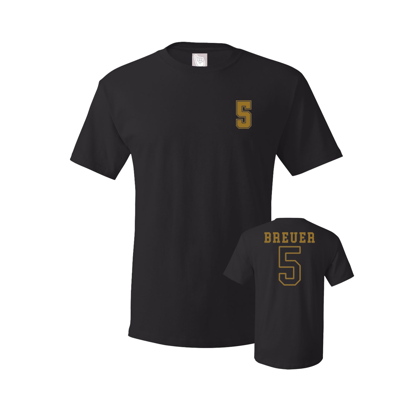 Youth Tee — Chest Back in Black