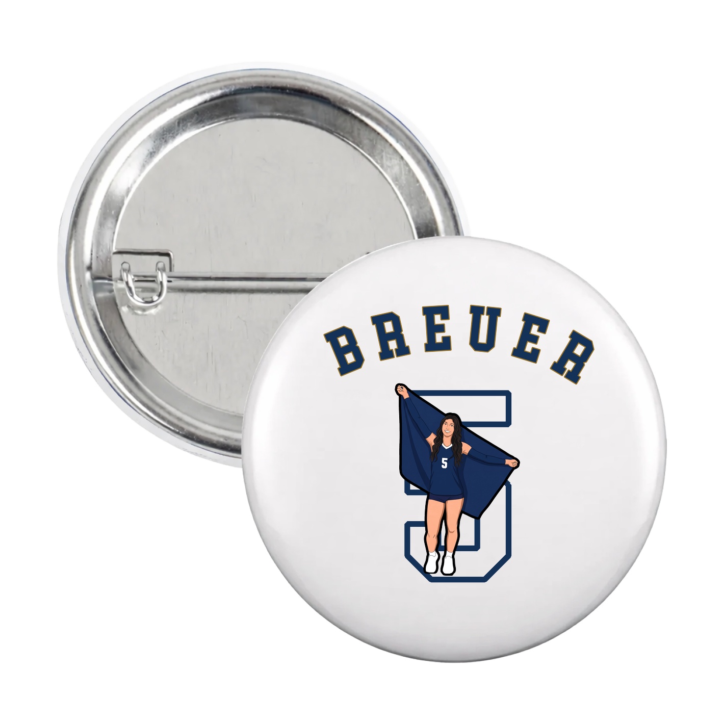 Game Day Button — Shirsey Arch in White