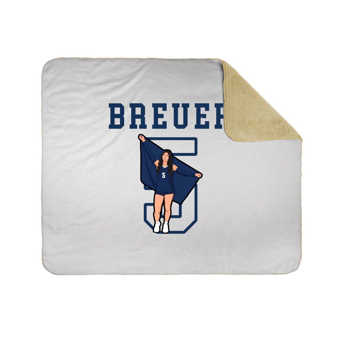 Throw Blanket — Shirsey in White