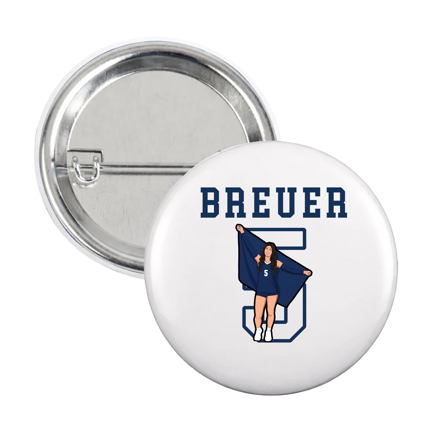 Game Day Button — Shirsey in White