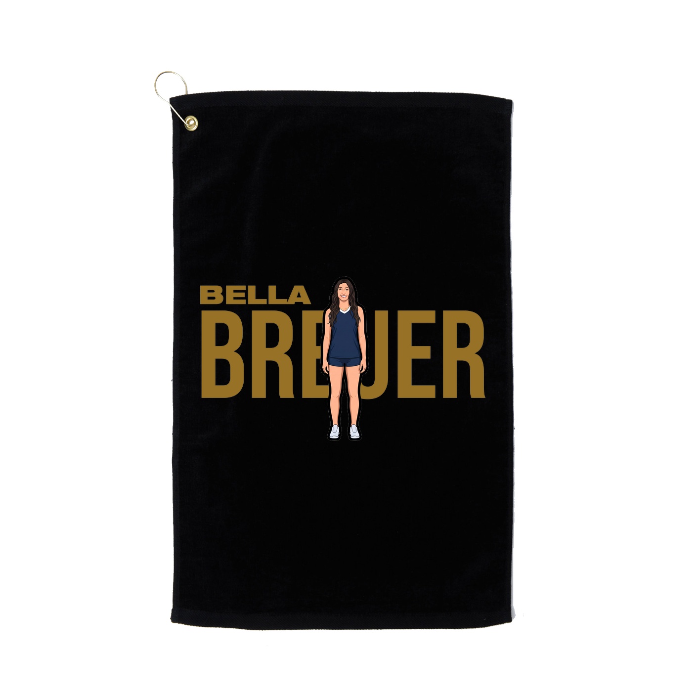 Golf Towel — Player Name in Black