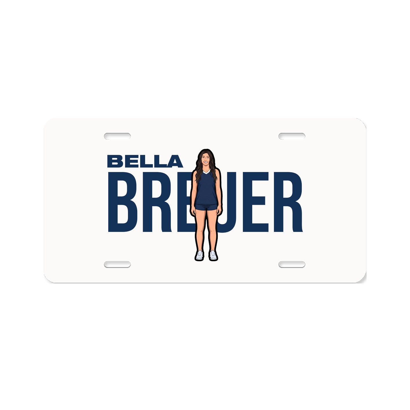 License Plate — Player Name in Classic