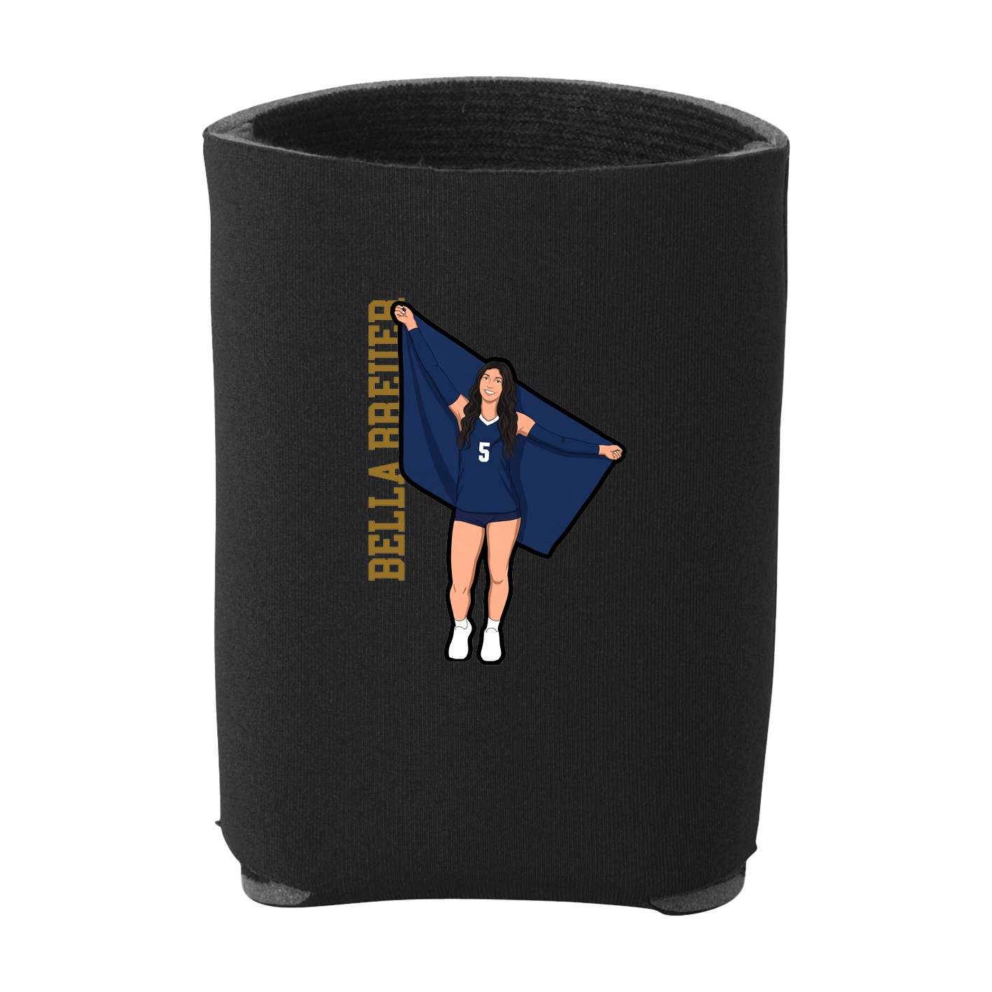Can Holder — Name Vertical in Black
