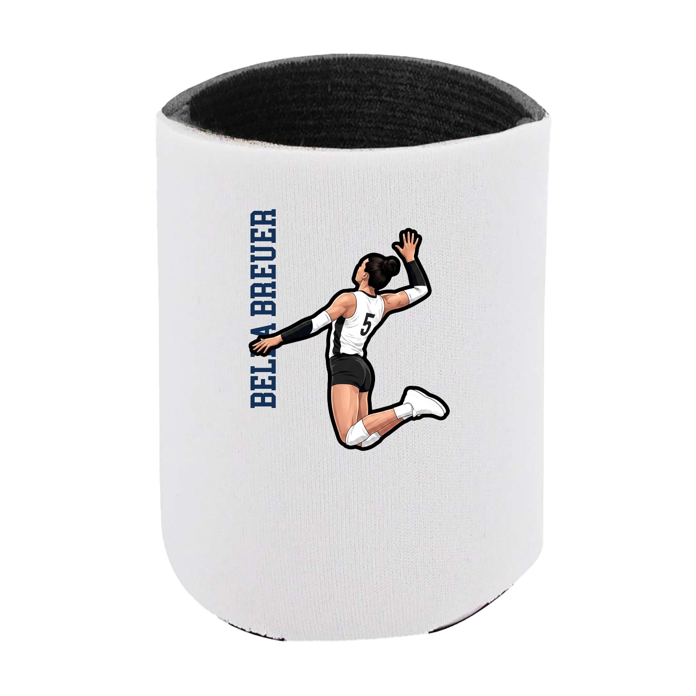 Can Holder — Name Vertical in White