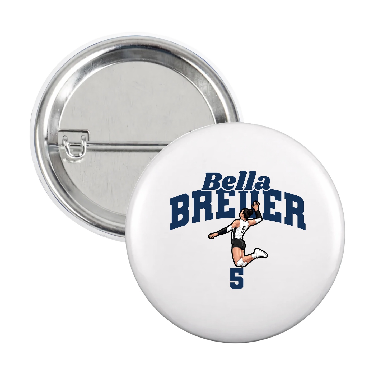 Game Day Button — Signature Arch in White
