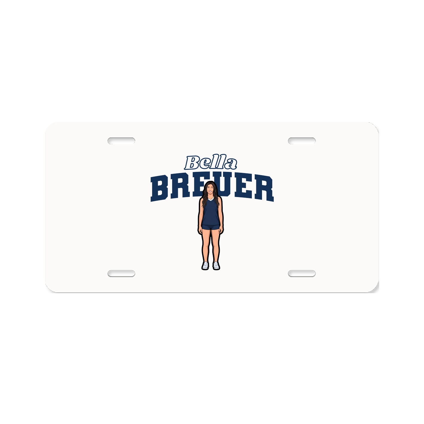 License Plate — Name Arch in Classic