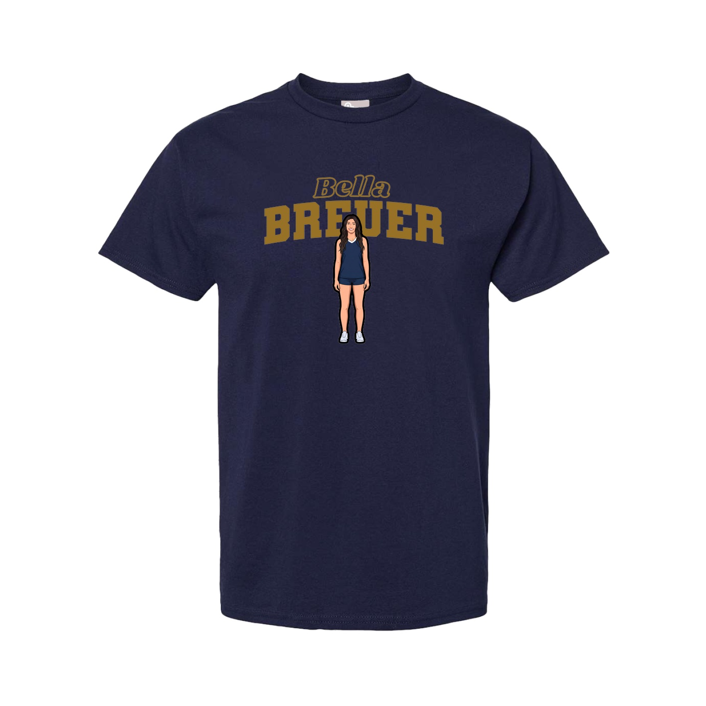 Youth Tee — Name Arch in Navy