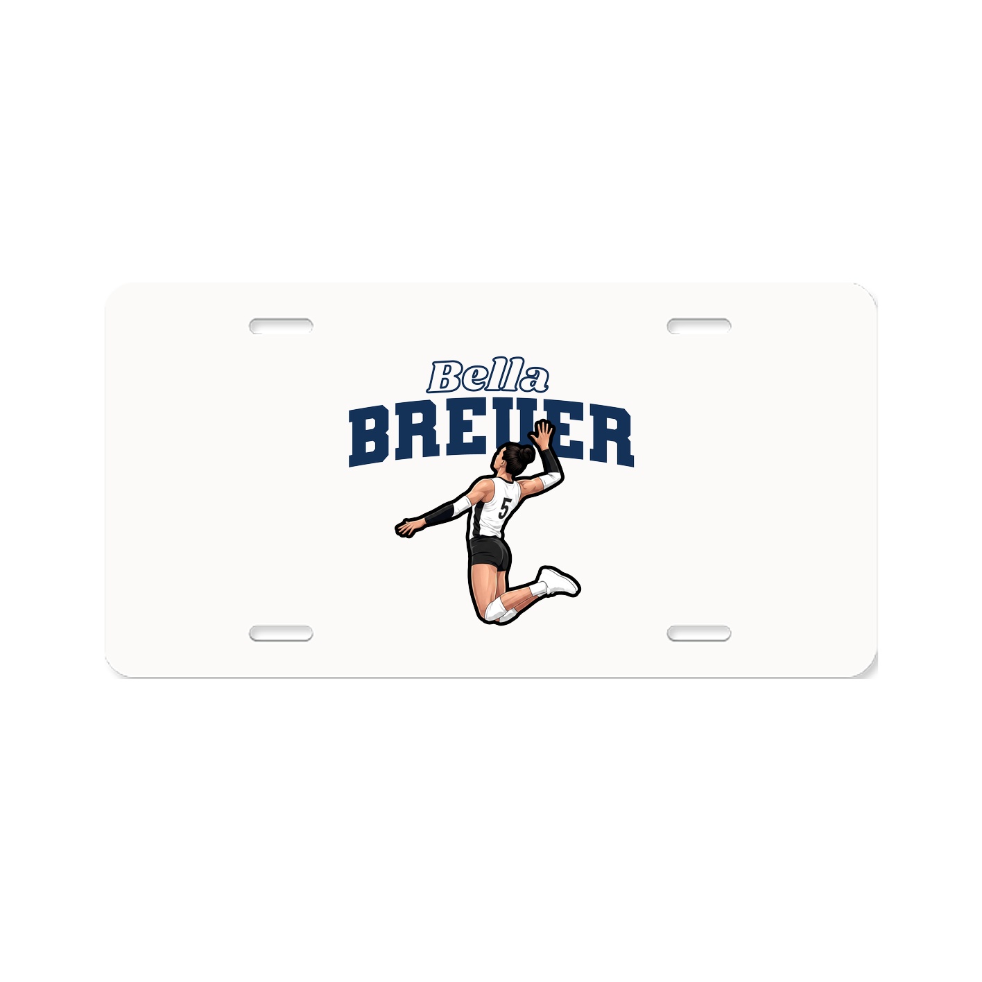License Plate — Name Arch in Classic