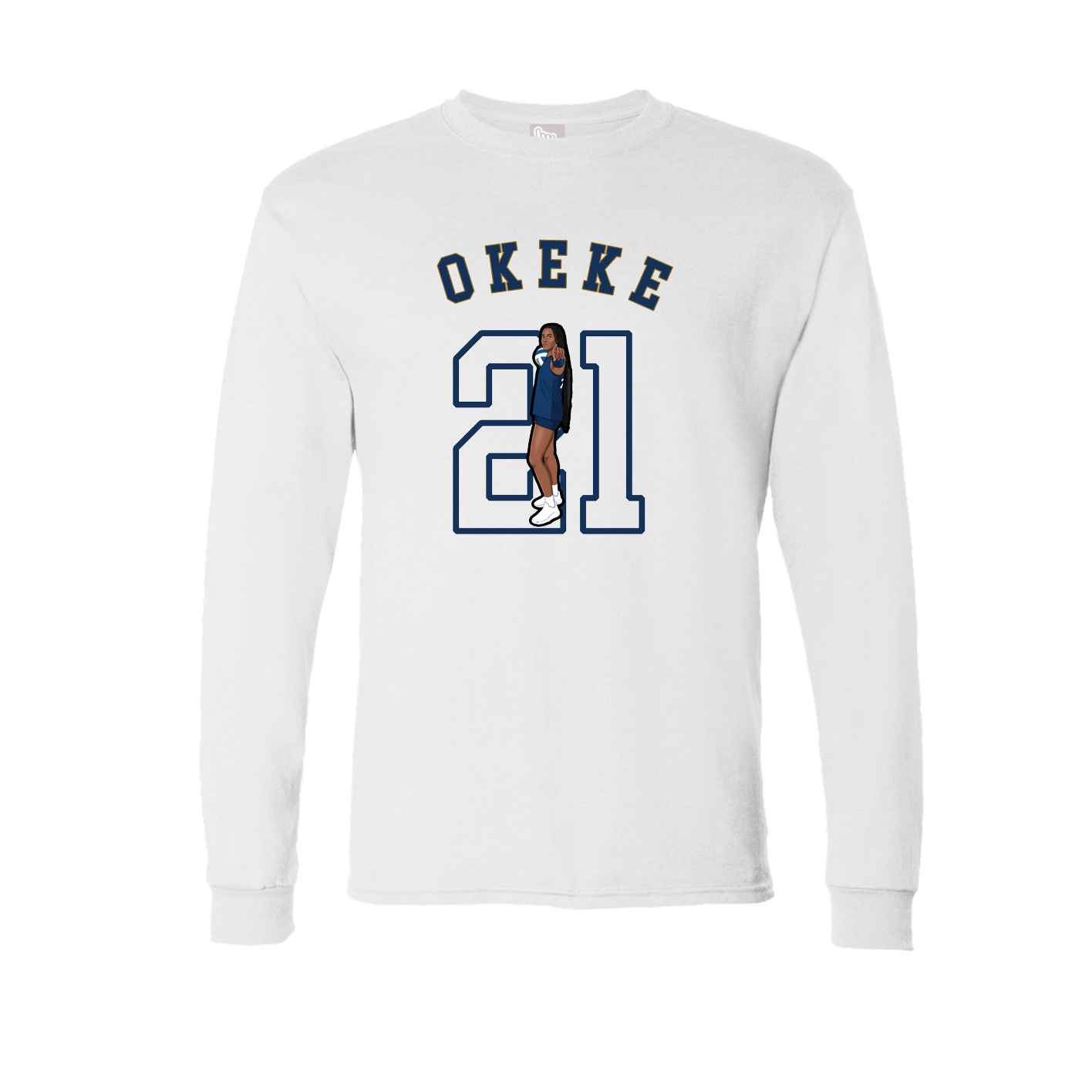 Long Sleeve Tee — Shirsey Arch in White
