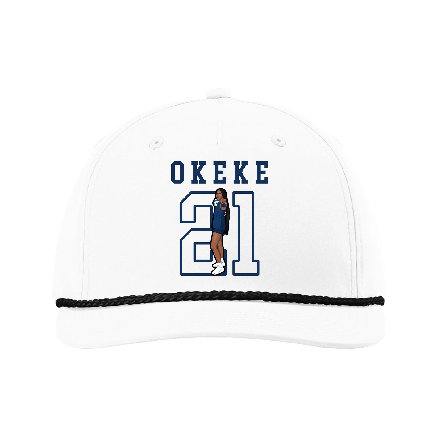 Five-Panel Classic Rope Cap — Shirsey in White