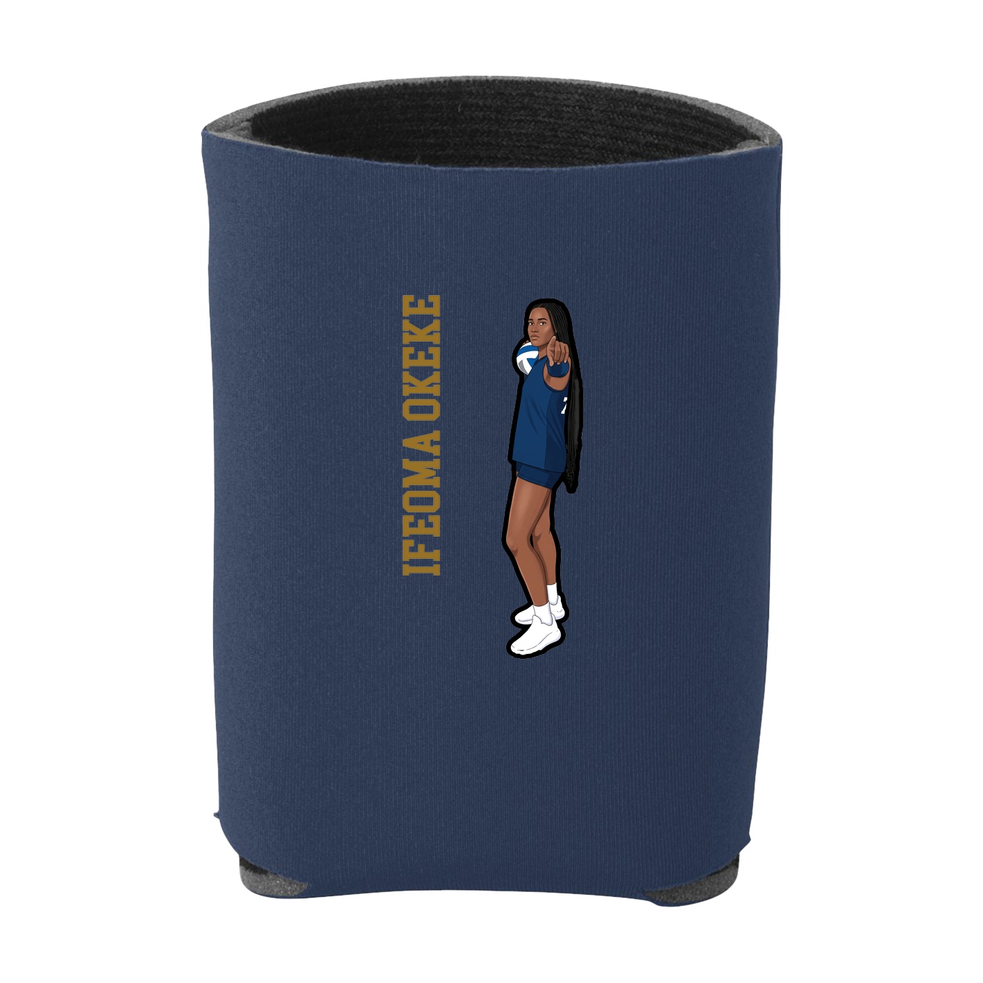 Can Holder — Name Vertical in Navy