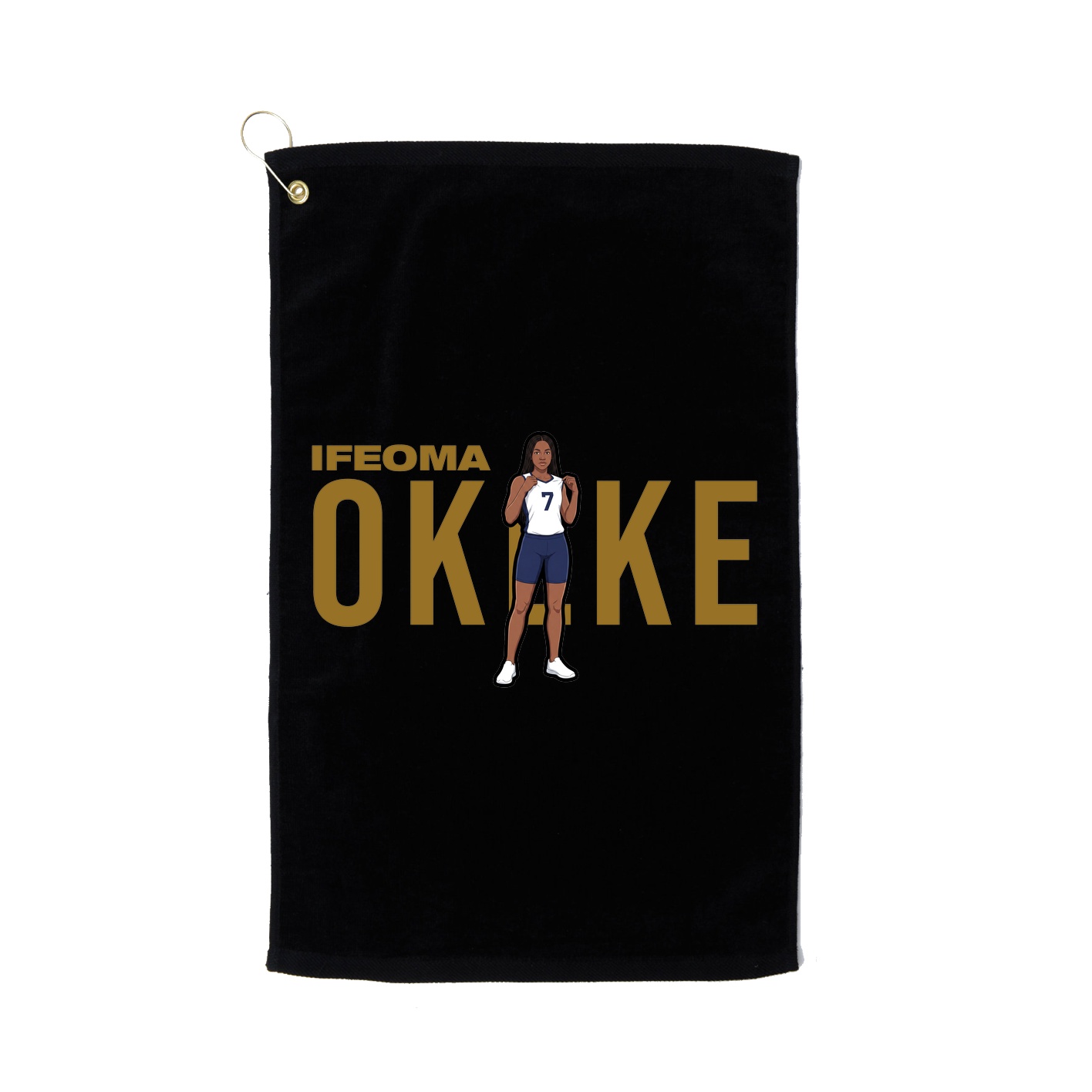 Golf Towel — Player Name in Black