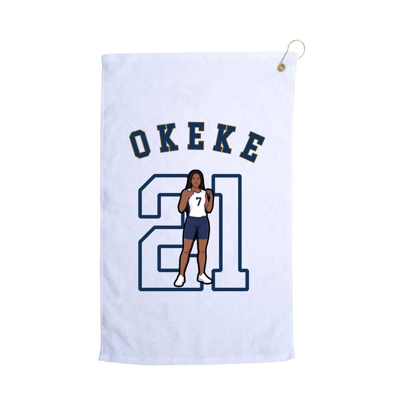 Golf Towel — Shirsey Arch in White