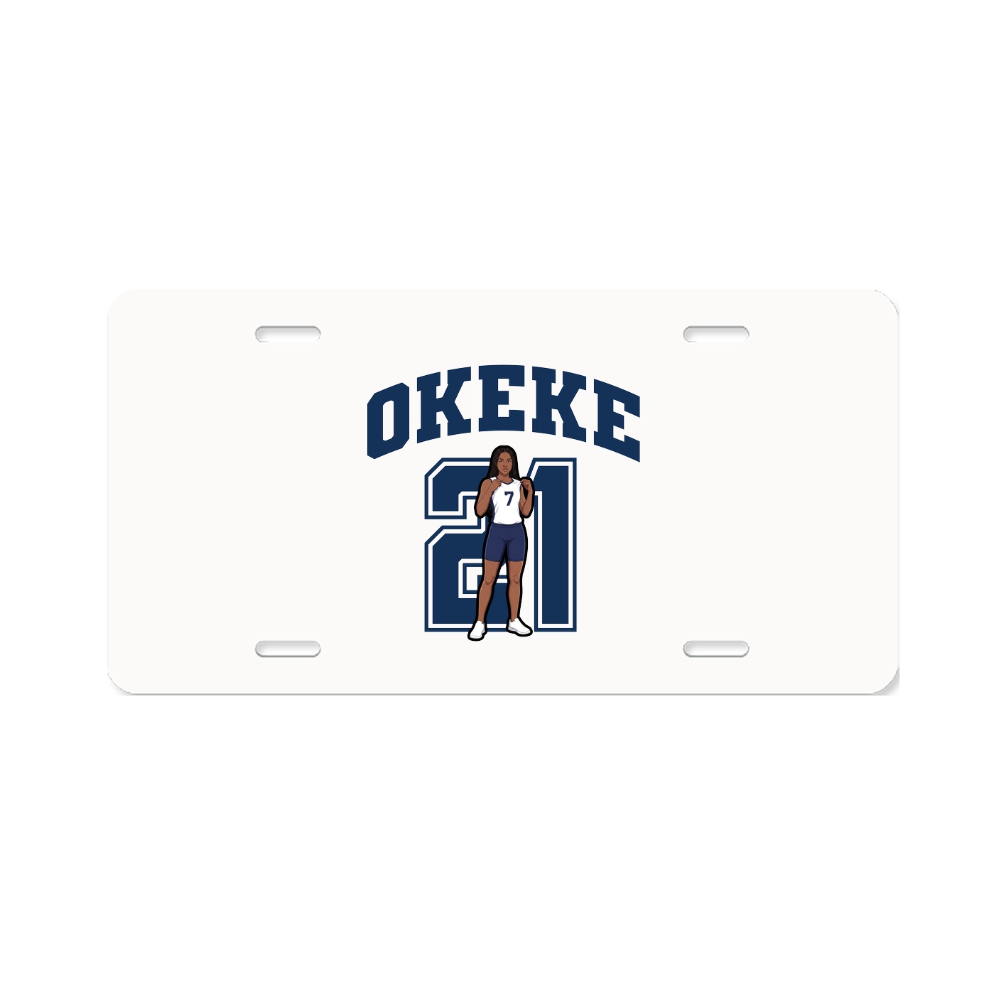 License Plate — Number in Classic