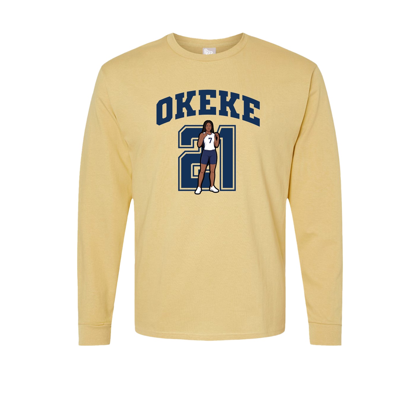 Long Sleeve Tee — Number in Vegas Gold