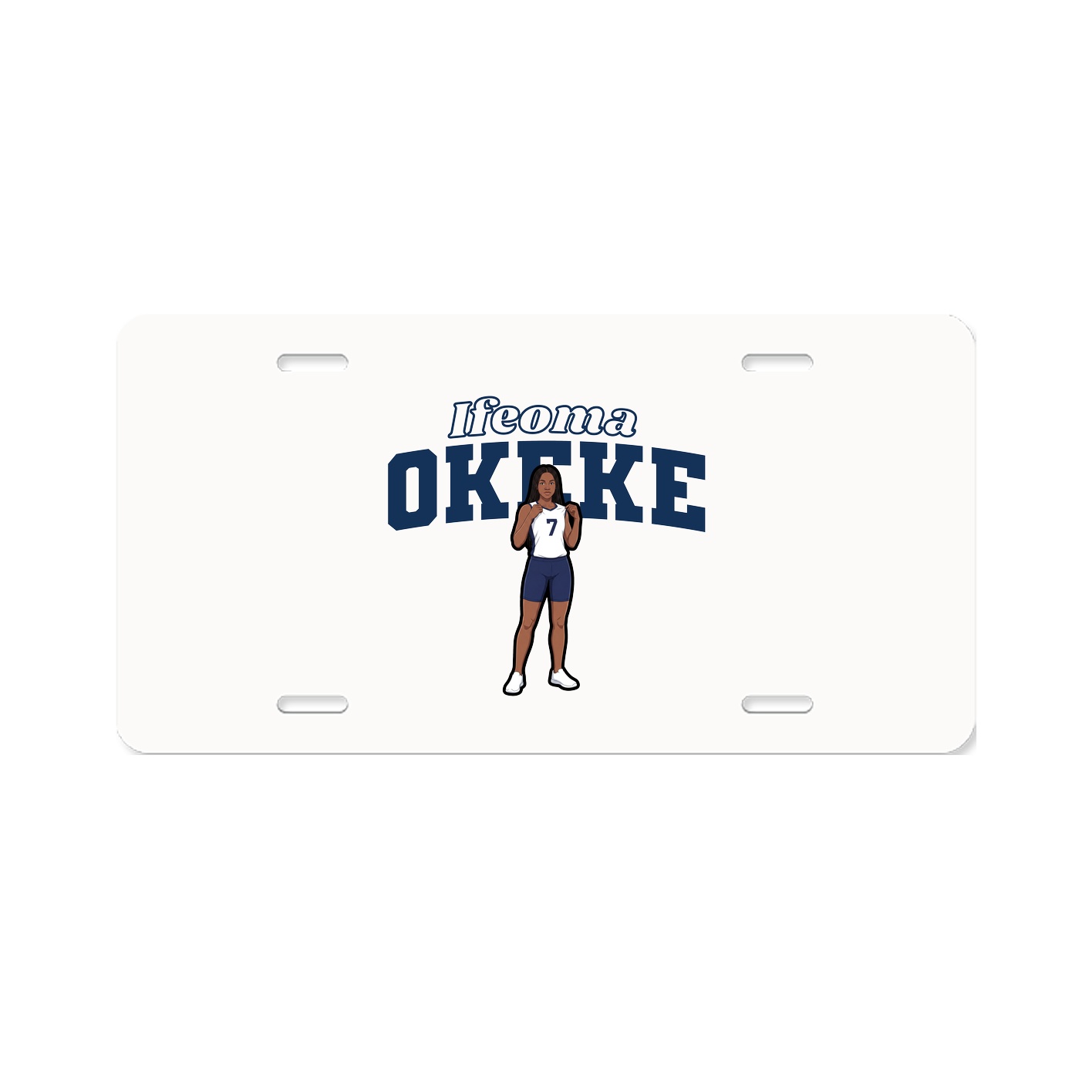 License Plate — Name Arch in Classic