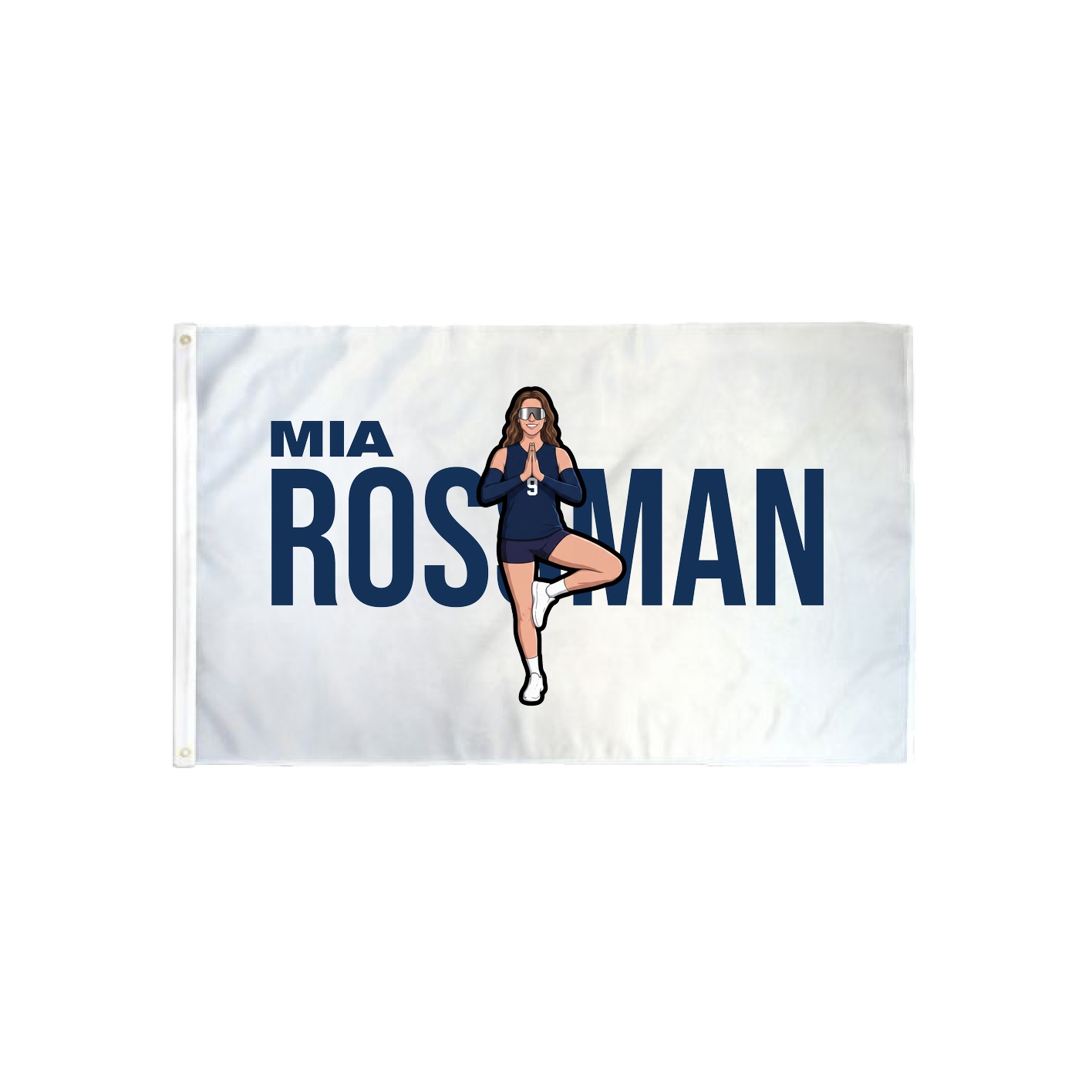 3x5 Flag — Player Name in Classic