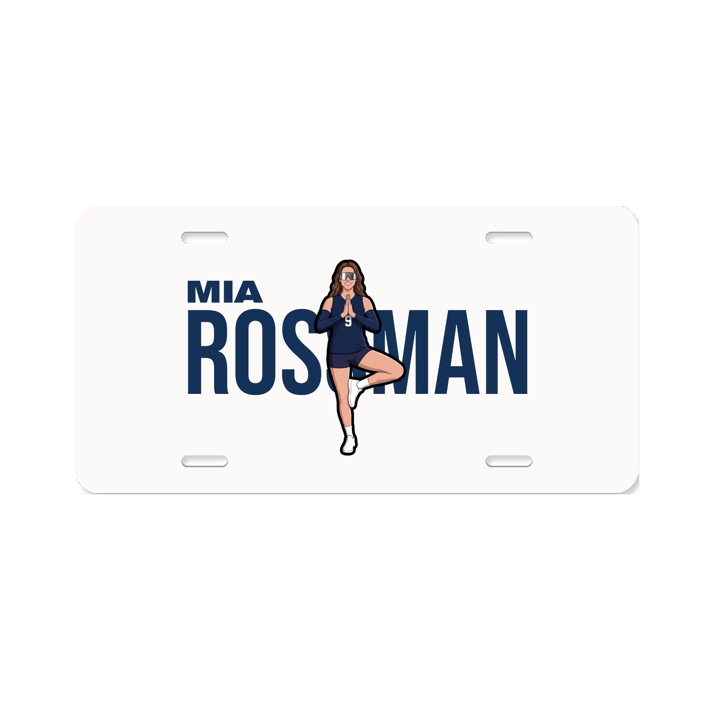 License Plate — Player Name in Classic