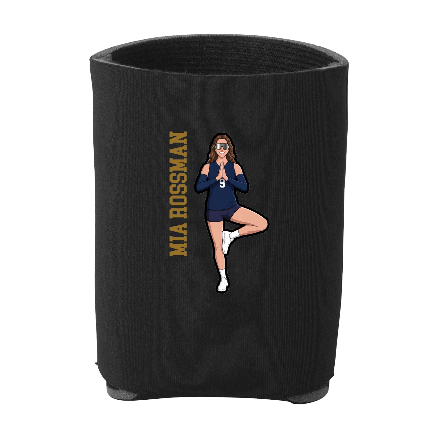 Can Holder — Name Vertical in Black